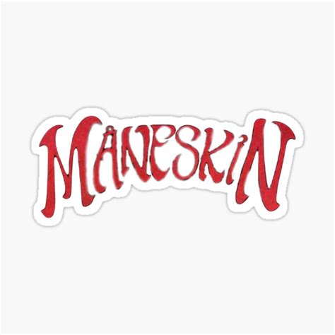 " Maneskin logo sticker" Sticker for Sale by lavender97 | Redbubble