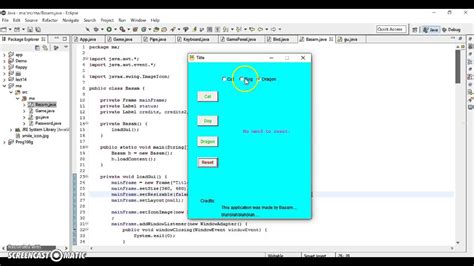 Gui sample program(Awt java) - YouTube