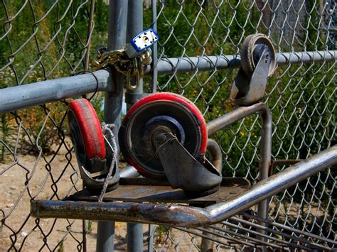 CHAIN LINK FENCE GATE WHEELS