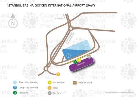 Map of Istanbul airport transportation & terminal