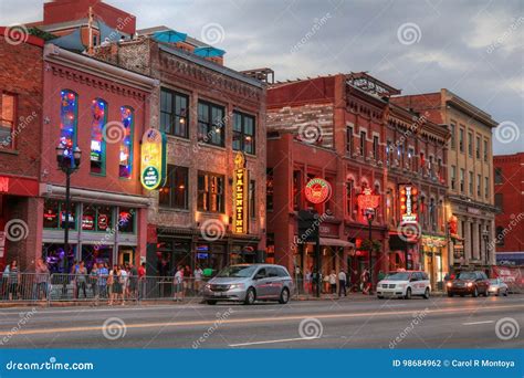 Broadway Street Nashville Tennessee Editorial Photography - Image of ...