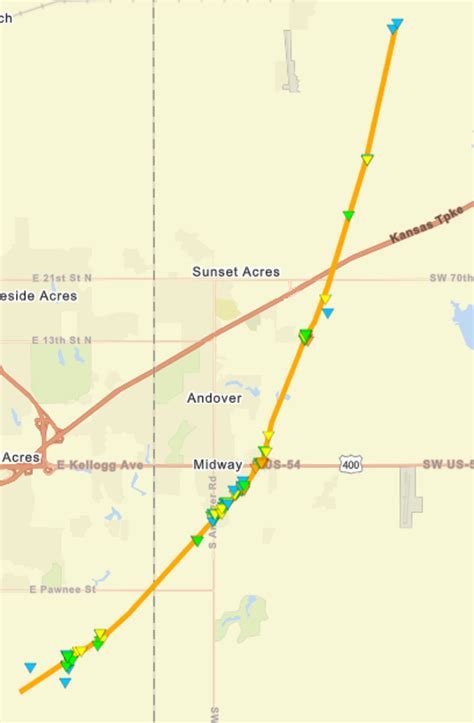 Path Of Andover Tornado Map