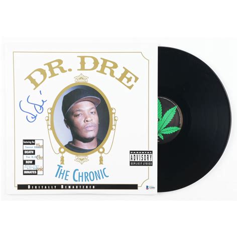 Dr. Dre Signed "Dr. Dre: The Chronic" Vinyl Record Album Cover (Beckett ...