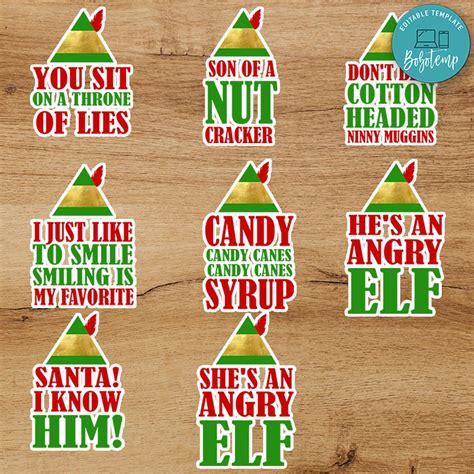 Bundle Buddy Bundle Buddy the Elf Movie Quotes PNG File Templates | Bobotemp