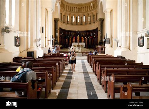 The interior of Christ Church Anglican christian Church, Stone Town ...