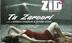 Tu Zaroori Guitar Chords Zid, Sunidhi Chauhan Sharib-Toshi