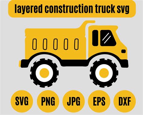 Construction Truck Svg Trucks Party Excavator Svg Dump - Etsy