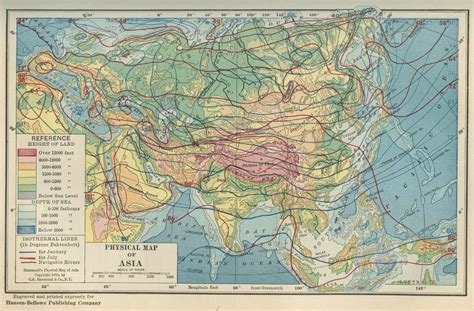 Physical Map of Asia (1920) | It seems kind of confusing to … | Flickr