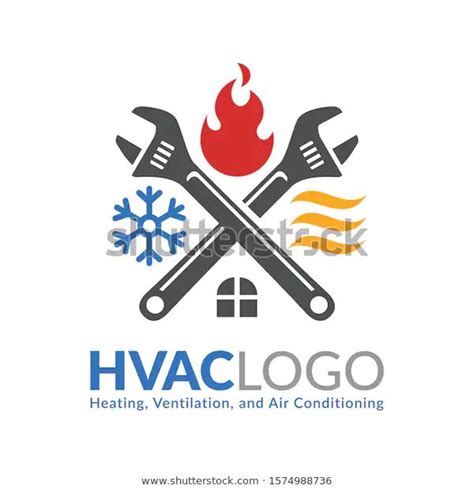 Hvac Logo Design Heating Ventilation Air Stock Vector (Royalty Free) 1574988736 | Air ...