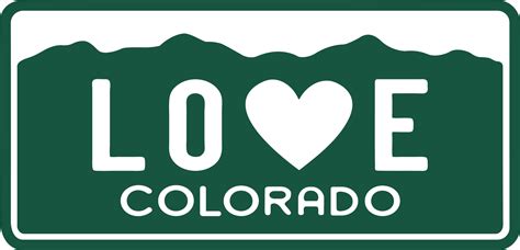 CO Love Colorado License Plate - Sticky Back, Heavy Duty Product – The Heart Sticker Company