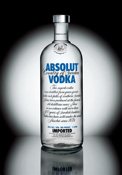 trabajos: Bebida alcholica absolut vodka