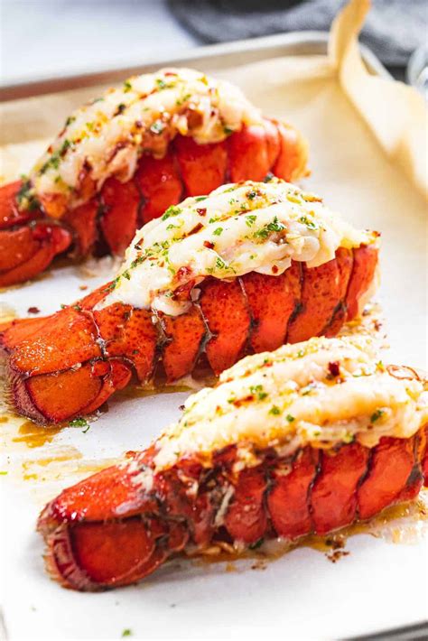 Broiled Lobster Tail with Garlic Butter - Drive Me Hungry