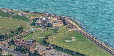 Commercial Photography, Video & Aerial Media. Hampshire UK Aerial View of Henry VIII's Southsea ...