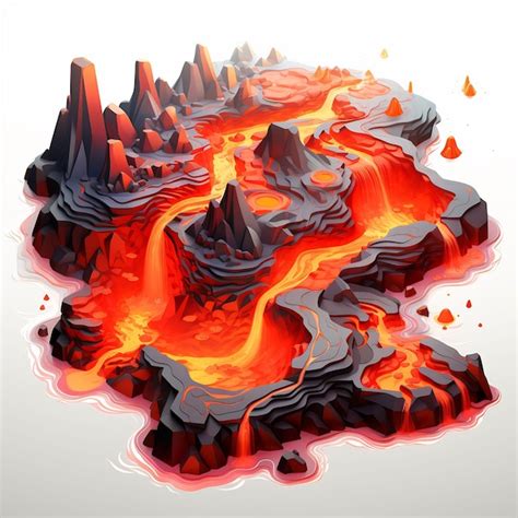 Premium AI Image | a picture of a lava flow with the words " lava " on it.