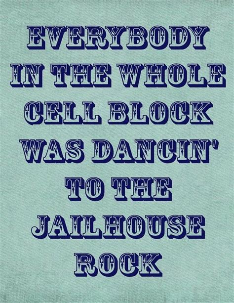 jailhouse rock - elvis presley Sound Of Music, Music Is Life, Music Lyrics, Life Lyrics, Lyric ...