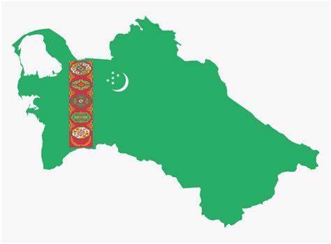 Transparent Soviet Flag Png - Turkmenistan Capital City Map, Png Download - kindpng