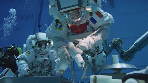 ESA - Underwater spacewalk training with Thomas Pesquet