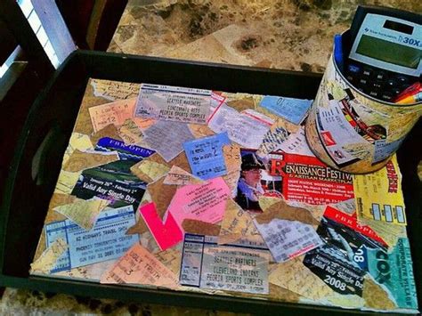 DIY: Ticket Stub Crafts | Diy decor crafts, Crafts, Letter a crafts