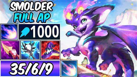 FULL AP SMOLDER ~100000 Damage! NEW CHAMPION GAMEPLAY Season 14 | Build ...