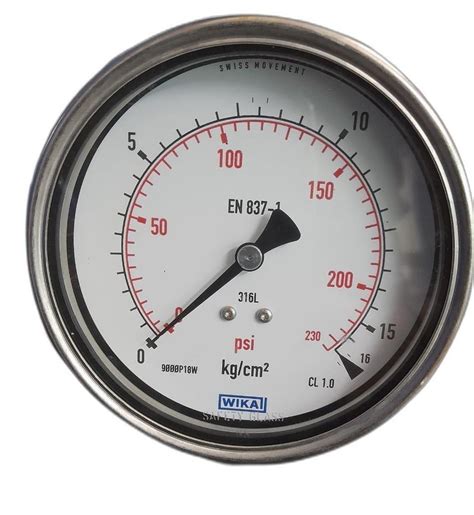 1.5 inch / 40 mm Wika EN-837-1 Pressure Gauge, 10 bar at Rs 4800 in Nagpur