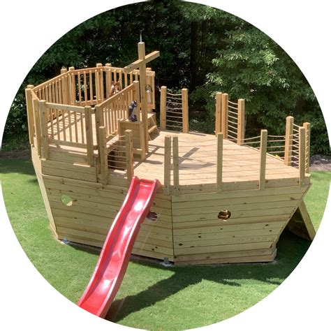 Pirate Ship Playhouse Plans for Kids | PDF Downloads – Paul's Playhouses