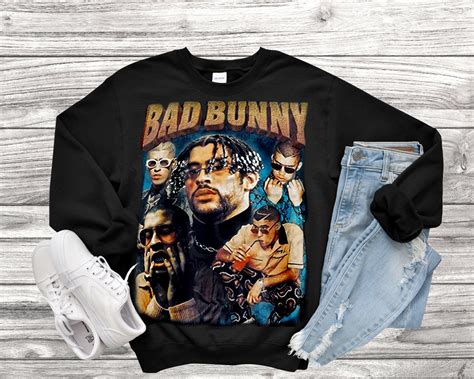 BAD BUNNY Shirt, Bad Bunny Printed Graphic Tee, Bad Bunny Fan Shirt, RAP Hip-hop T-shirt ...