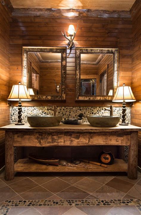 26 Impressive Ideas of Rustic Bathroom Vanity | Home Design Lover