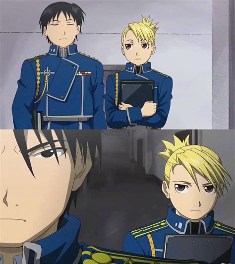 Fullmetal Alchemist Brotherhood Mustang And Hawkeye