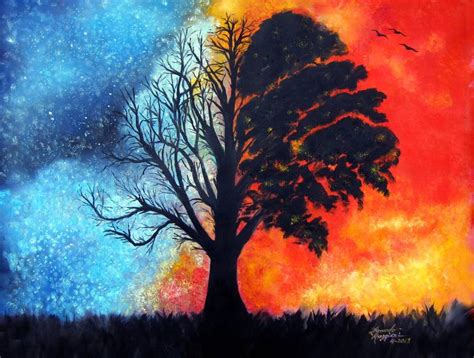 Surreal Tree Painting by Leonardo Ruggieri | Saatchi Art