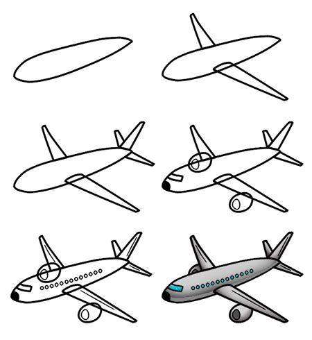 Aeroplane Drawing for Kids - Easy Step-by-Step Tutorials