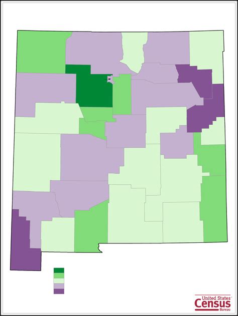 New Mexico County Population Change Map Free Download