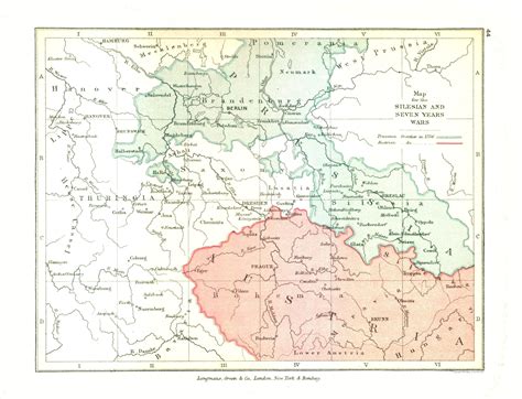 Europe Map - Silesian and Seven Years Wars - Gardiner 1902 - 30.06 x 23 - Walmart.com - Walmart.com