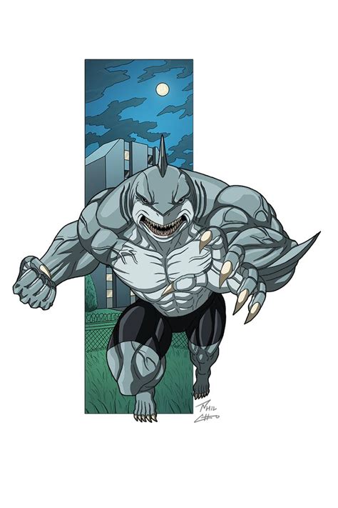 King Shark commission by phil-cho on DeviantArt | King shark, Concept ...