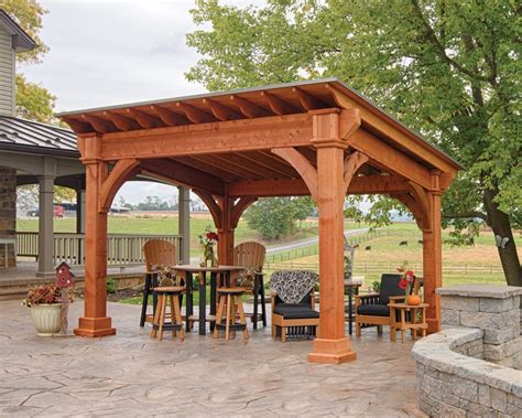 Santa Fe Wooden Pavilion - Green Acres Outdoor Living