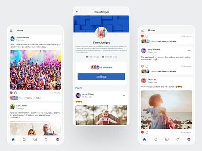 Social Media Flutter App designs, themes, templates and downloadable graphic elements on Dribbble