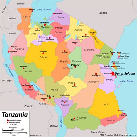 Tanzania Map | Maps of United Republic of Tanzania