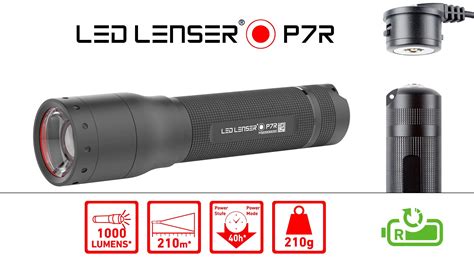 Led Lenser P7R Torch, PR7 Rechargeable Torch