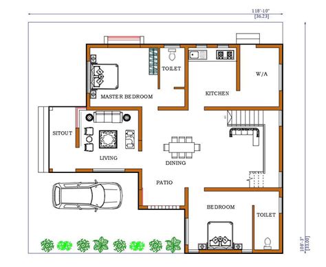 Autocad 2d House Plan Dwg File Free Download Dwg Autocad Cadbull | Images and Photos finder