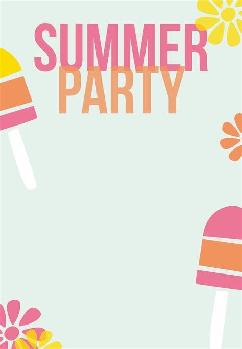 View Free Summer Party Invitations Pictures | US Invitation Template