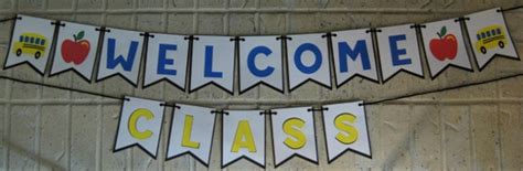 PDF: Welcome Class Banner/bunting for Teachers Instant Download - Etsy