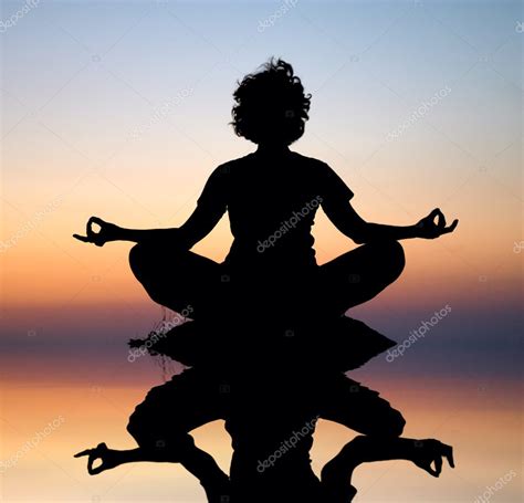 Evening yoga meditation — Stock Photo © Ukrainian #1807130