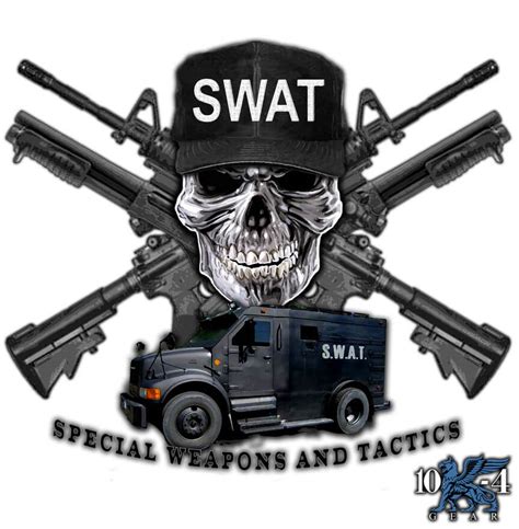 SWAT Teams Police Decal - For The Thin Blue Line