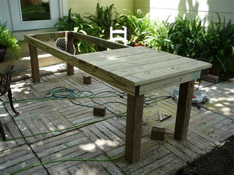 constructing your own kitchen table // rustic style | Diy outdoor table, Diy patio table ...