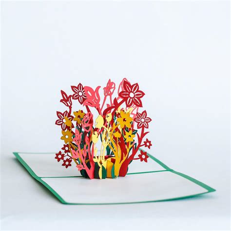 Flowers 3D Greeting Card - Say.ae Art Studio in Dubai