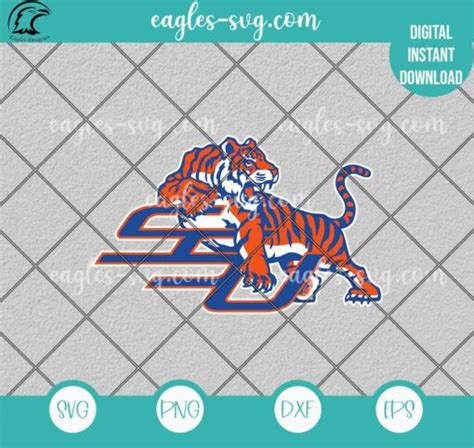 Savannah State Tigers Logo SVG PNG file for Cricut