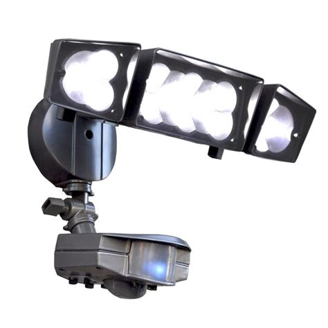 Utilitech 360-Degree 3-Head LED Motion-Activated Flood Light in the ...