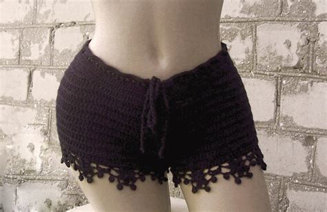 Sexy Crochet Shorts Bikini Beach Shorts Hand Knitted Lace | Etsy