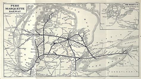 Pere Marquette Railway Map