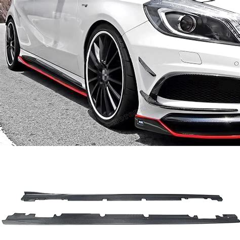 new brand Carbon Fiber side skirts ,car side skirt For Mercedes Benz ...