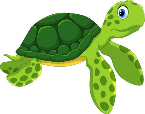 Cute dibujos animados de tortugas marinas | Vector Premium